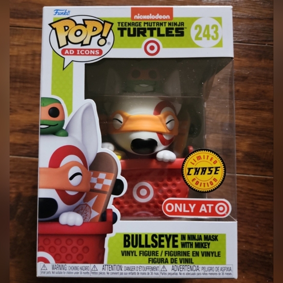 TMNT Ninja Mask with Mikey Vinyl Figure Chase Funko With HARD POP PROTECTOR - Picture 8 of 14
